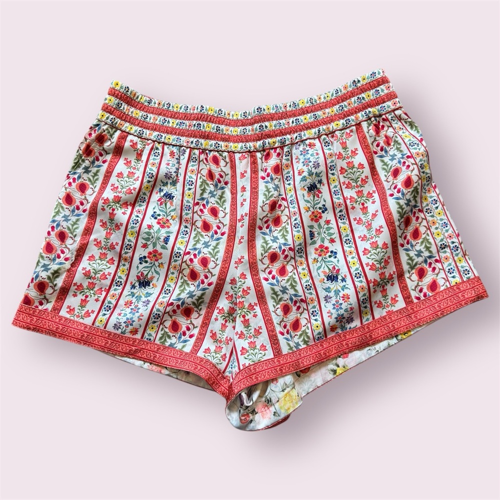 NWOT Alice & Olivia Tandy Floral Shorts Multicolor - Size Large